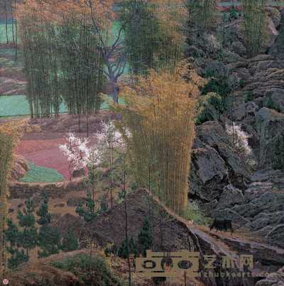 简崇民 1994年作 川西风景 80×80cm